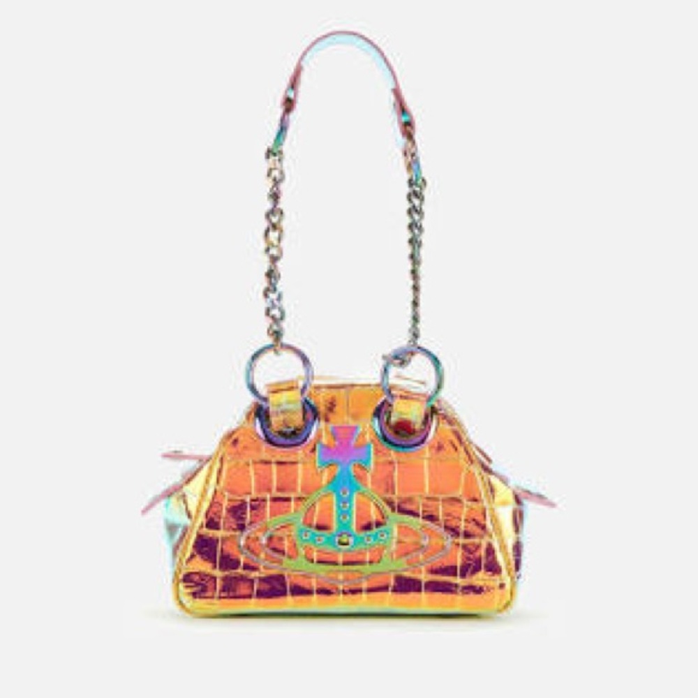 Vivienne Westwood Multicolor Croc-Embossed Bag